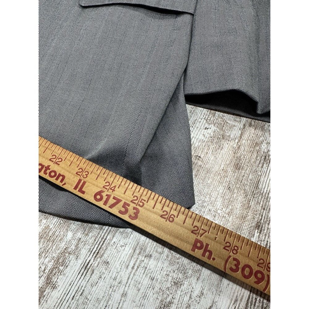 Jos. A Bank Men's Suit Jacket Size 48R Silk Wool Blend Blazer Sport Jacket Gray - Picture 6 of 9